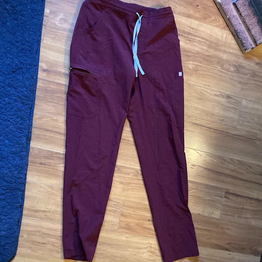 FIGS Burgundy FreeX Yola Pants